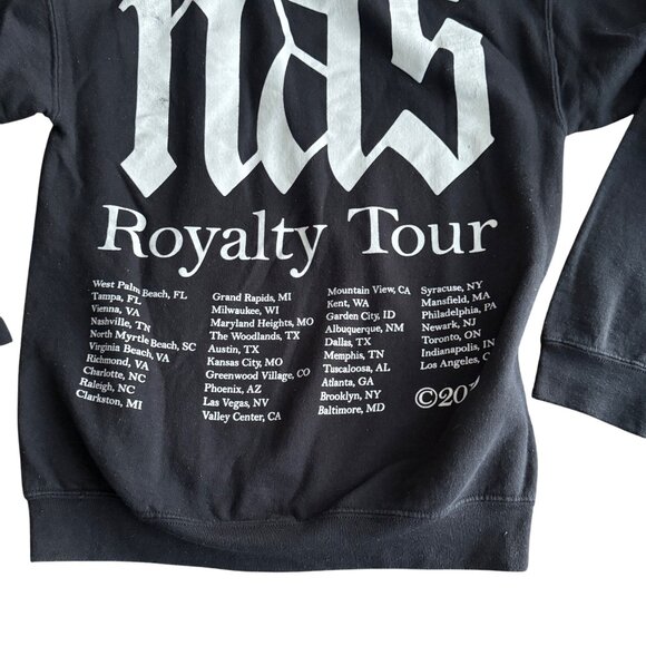 Nas Royalty Tour 2019 Hoodie Black S - Picture 4 of 5